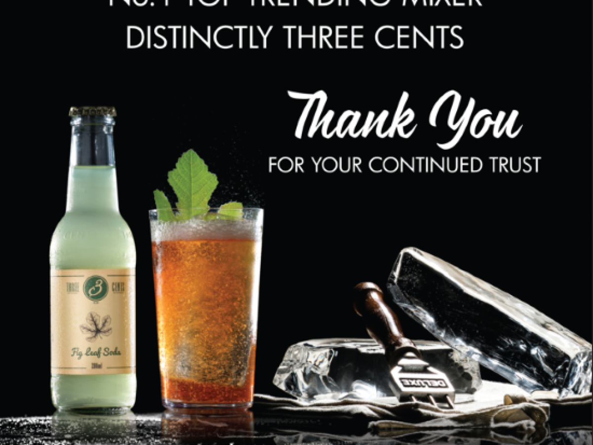 Τα Three Cents Premium Mixers στην κορυφή των World’s 50 Best Bars: Nο1 Top Trending Mixer παγκοσμίως