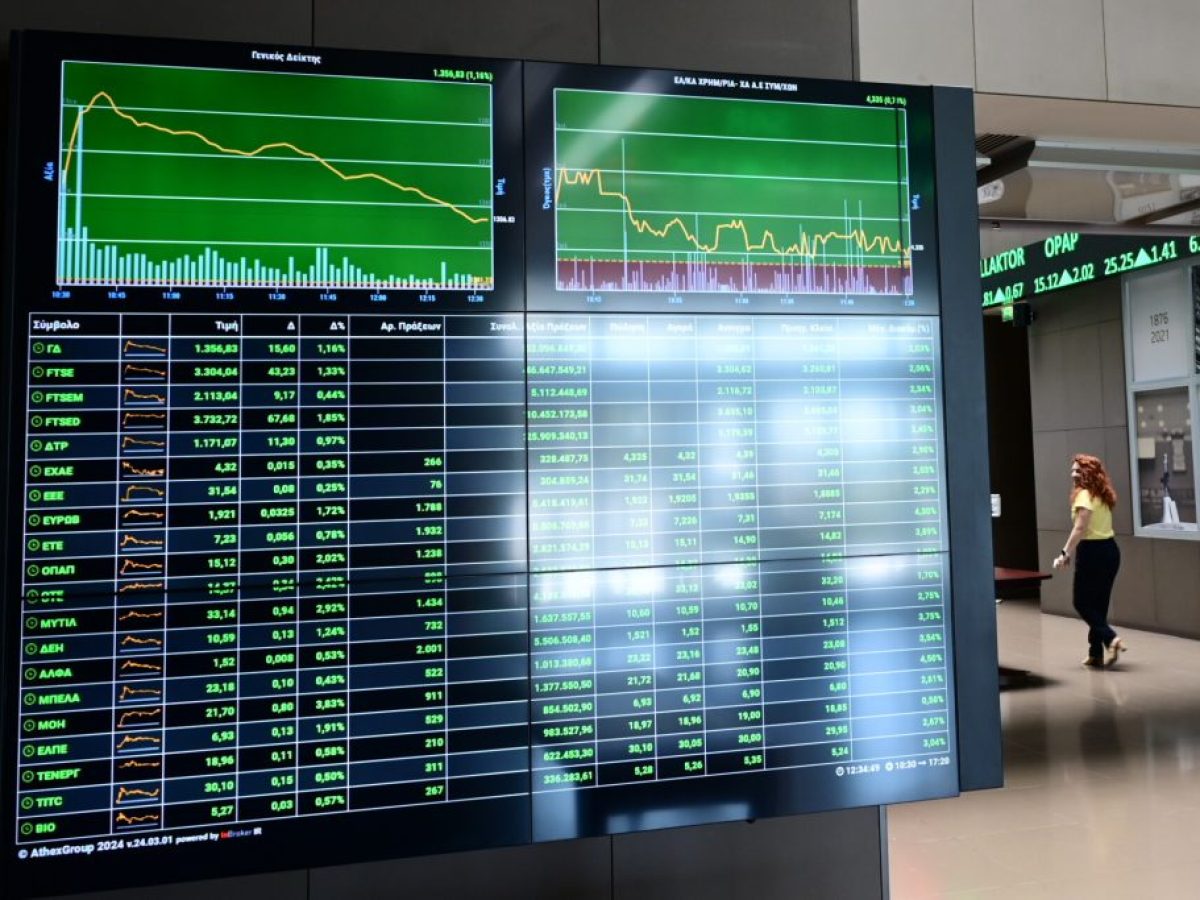 Χρηματιστήριο: Στις 2.235 μονάδες ο Γενικός Δείκτης Τιμών, με άνοδο 0,72%