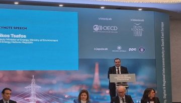 N. Τσάφος:  Η παραγωγή ενέργειας από λιγνίτη μειώθηκε από το 60% σε κάτω από 5%