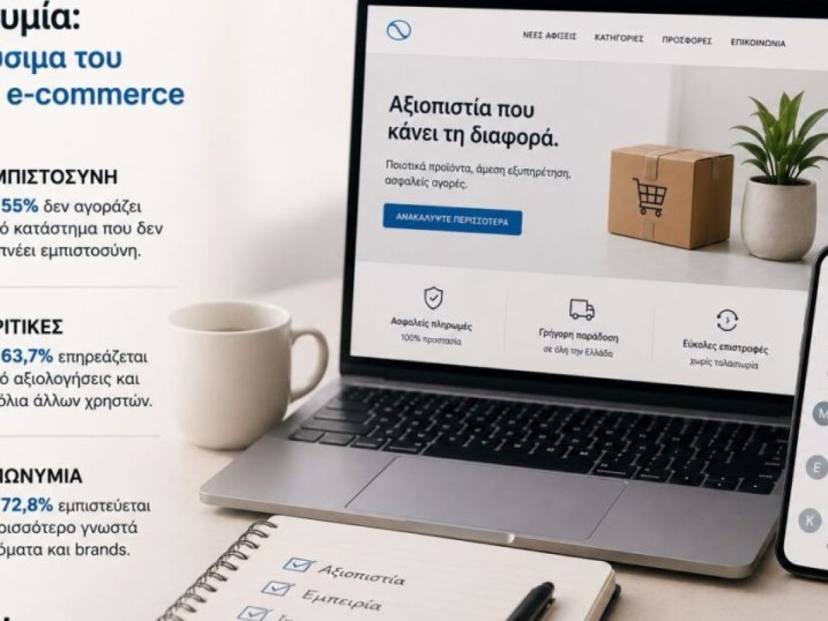 Εμπιστοσύνη, κριτικές και επωνυμία: Τα νέα καύσιμα του ελληνικού e-commerce – The Opinion