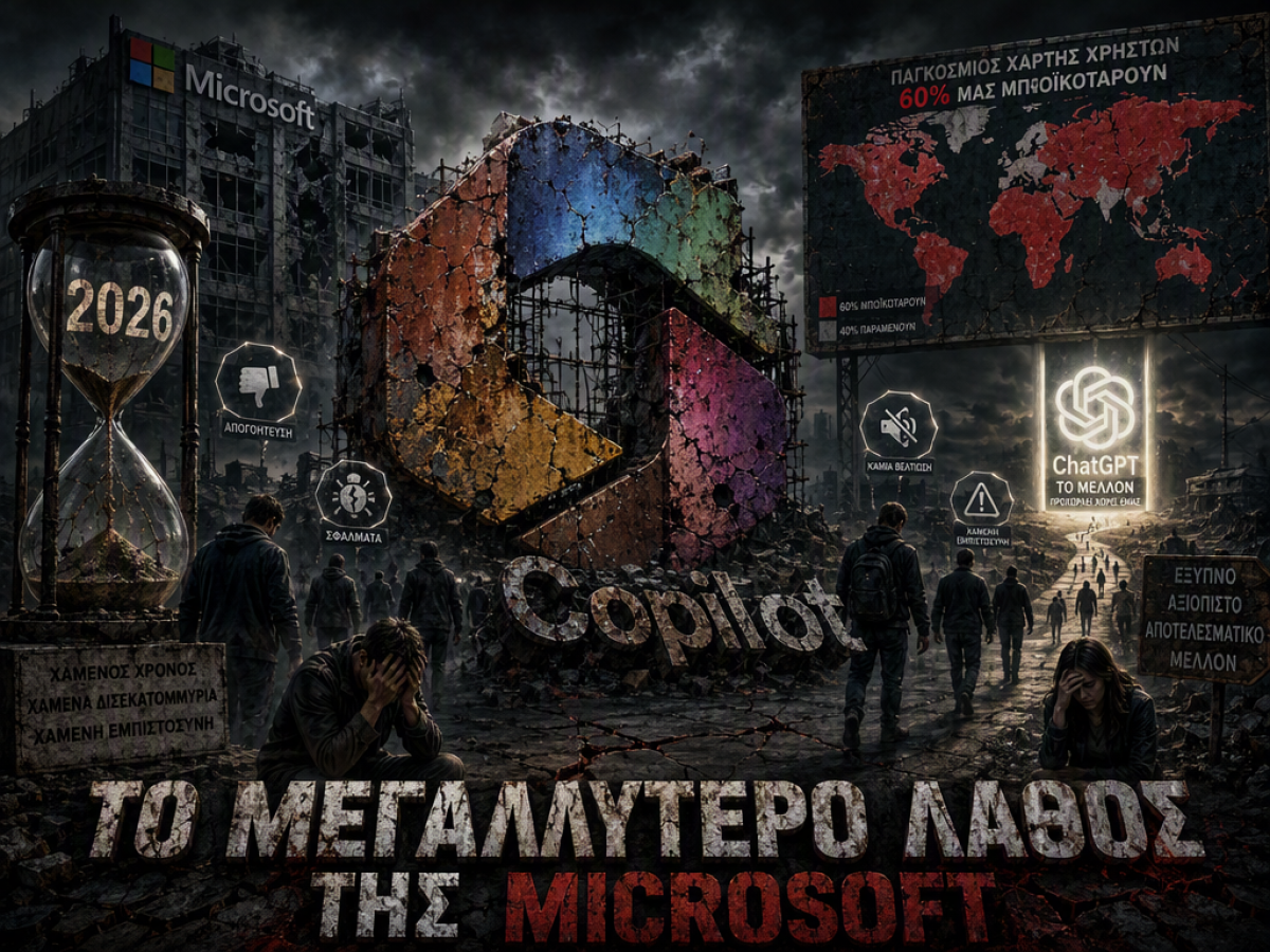 &Eta; &Mu;&epsilon;&gamma;ά&lambda;&eta; &Alpha;&pi;&omicron;&gamma;&omicron;ή&tau;&epsilon;&upsilon;&sigma;&eta; &tau;&eta;&sigmaf; Microsoft: &Tau;&omicron; Copilot &kappa;&alpha;&iota; &eta; &Epsilon;&mu;&mu;&omicron;&nu;ή &mu;&epsilon; &tau;&eta;&nu; &Tau;&epsilon;&chi;&nu;&eta;&tau;ή &Nu;&omicron;&eta;&mu;&omicron;&sigma;ύ&nu;&eta;