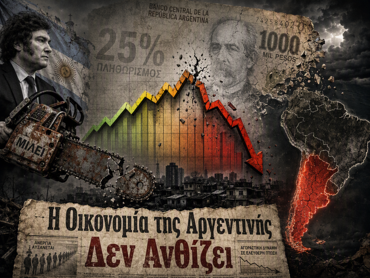 &Eta; &Alpha;&rho;&gamma;&epsilon;&nu;&tau;&iota;&nu;ή &delta;&epsilon;&nu; &beta;&iota;ώ&nu;&epsilon;&iota; &omicron;&iota;&kappa;&omicron;&nu;&omicron;&mu;&iota;&kappa;ό &mu;&pi;&omicron;&upsilon;&mu;: &Tau;&iota; &pi;ή&gamma;&epsilon; &sigma;&tau;&rho;&alpha;&beta;ά &mu;&epsilon; &tau;&omicron; &sigma;&chi;έ&delta;&iota;&omicron; &tau;&omicron;&upsilon; Javier Milei;