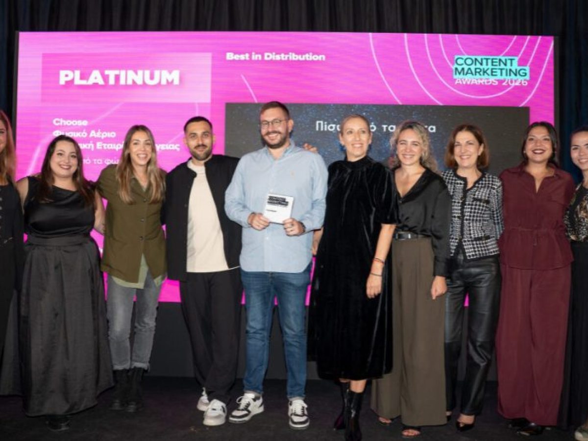 &Tau;&rho;&epsilon;&iota;&sigmaf; &delta;&iota;&alpha;&kappa;&rho;ί&sigma;&epsilon;&iota;&sigmaf; &gamma;&iota;&alpha; &tau;&eta;&nu; Choose &sigma;&tau;&alpha; Content Marketing Awards: Platinum, Gold &kappa;&alpha;&iota; Silver &gamma;&iota;&alpha; &tau;&eta;&nu; &kappa;&alpha;&mu;&pi;ά&nu;&iota;&alpha; &laquo;&Pi;ί&sigma;&omega; &alpha;&pi;ό &tau;&alpha; &Phi;ώ&tau;&alpha;&raquo;